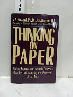 #ad Thinking On Paper Hardcover By V. A. Howard GOOD $5.16