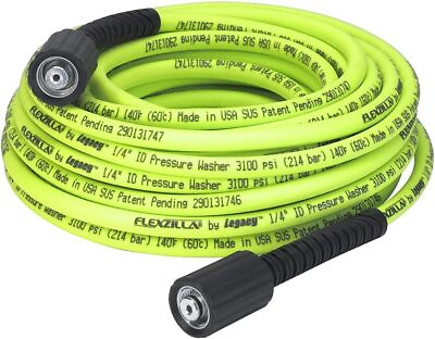 #ad #ad Pressure Washer Hose with M22 Fittings 1 4 in. x 50 ft. ZillaGreen $55.66