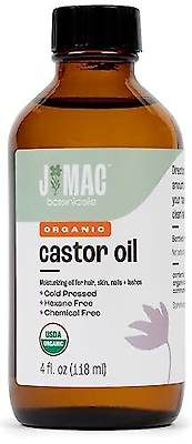#ad Organic Castor Oil Cold Pressed Glass Bottle4 Oz pure hexane free castor oil $13.90