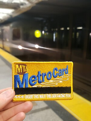 #ad Metro Card Patch credit card size mta nyc souvenir $8.50