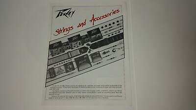 #ad Vintage Rare Peavey Strings and Accessories Program 1984 $20.00