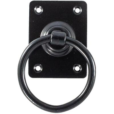 #ad 3quot; Black Craftsman Ring Gate Pull C $12.48