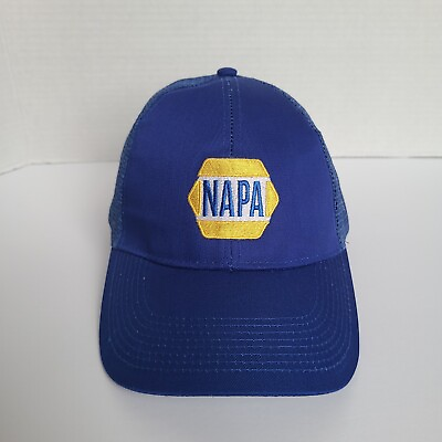#ad #ad NAPA Auto Parts Snapback Hat Mesh Trucker Cap Embroidered Logo Adjustable Blue $6.70