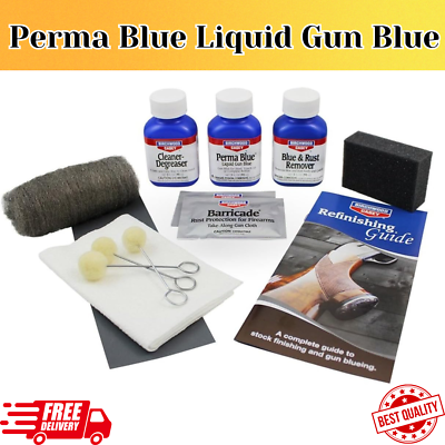 #ad Perma Blue Liquid Gun Blue Finishing All Inclusive Easy Use Kit for Gun Cleaning $22.35