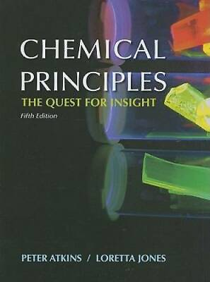 #ad Chemical Principles Hardcover By Atkins Peter GOOD $10.23