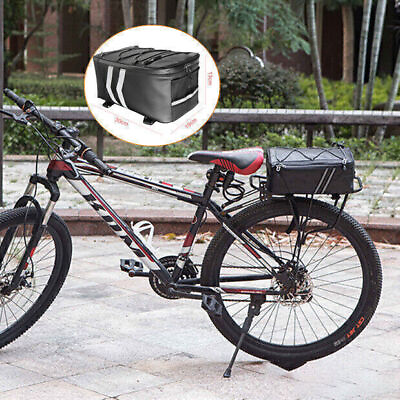 #ad 9L Large Capacity Storage Bicycle Rack Rear Carrier Bag Insulated Trunk Cooler $18.05