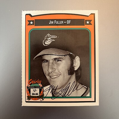 #ad JIM FULLER 1991 CROWN ORIOLES AUTOGRAPHED SIGNED AUTO BASEBALL CARD $9.98
