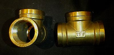 #ad BTE 100 BRASS 1quot; NPT TEE PIPE FITTING $18.95
