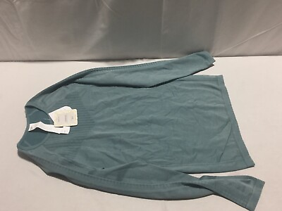 #ad K258 FABLETICS Sync Seamless Long Sleeve Top Arctic Wave Womens Size XS $35.00