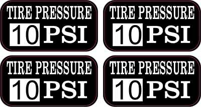 #ad StickerTalk Tire Pressure 10 PSI Vinyl Stickers 2 inches x 1 inches $7.99