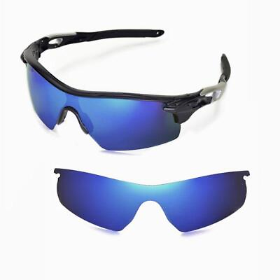 #ad New Walleva Polarized Ice Blue Replacement Lenses For Oakley Radarlock Pitch $10.00