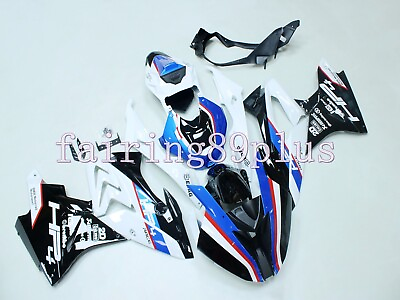 #ad #ad White Black Blue HP4 ABS Injection Fairing Kit Fit for 2017 18 S1000RR Race $584.10