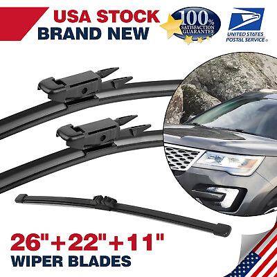 #ad Genuine Windshield Wiper Blades For Ford Explorer 11 19 One Set of 26#x27;#x27; 22#x27;#x27; 11 $17.88