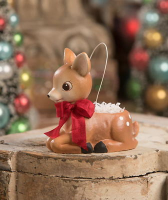#ad Bethany Lowe Lil Reindeer Bucket Container TL9424 $28.79