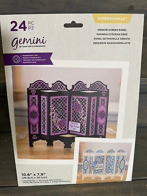 #ad 10.6x7.9 Gemini Crafter’s Companion Dimensionals ORNATE PANEL papercraft die NEW $12.99