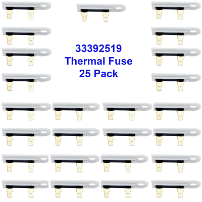#ad 3392519 Dryer Thermal Fuse for Whirlpool Sears Kenmore 25 Pack Bulk Wholesale $29.98