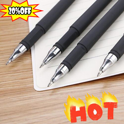 0.5 Black Gel Pen Full Matte Water Pens Writing Stationery Supply Office 20 FAST #ad $0.99