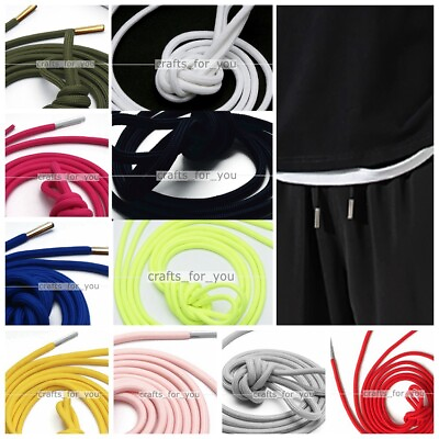 Polyester Drawstring 4.5MM 1.4M Cord Rope Sewing Crafts For Hoodies Pants Corset #ad $4.99