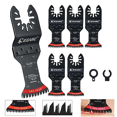 #ad EZARC Japanese Tooth Oscillating Saw Blade Arc Edge Multitool Clean Cut for Wood $18.99