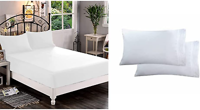 #ad Premium Hotel Quality 1 Piece Fitted Sheet Luxury amp; Softest 1500 Thread Count $40.99