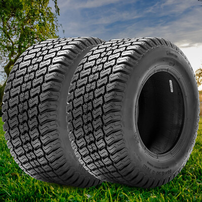 #ad Set 2 24x12.00 12 Lawn Mower Tires 4Ply 24x12 12 Garden Tractor Tubeless Tyres $169.97