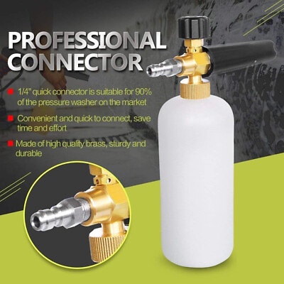 #ad Adjustable Rotary Nut Pressure Washer Snow Foam Spray Lance x $22.49