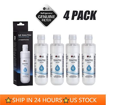 #ad #ad 4 PACK Refresh Refrigerator Ice Water Filter LG LT1000P ADQ747935 Brand New $27.88
