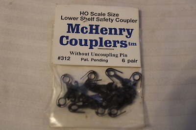 #ad HO Scale McHenry Couplers Package of 12 #312 Couplers without uncoupling pins $15.00
