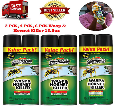 #ad 6 Pack Spectracide Wasp and Hornet Killer 18.5 oz $18.97