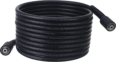 High Pressure Washer Hose 25 FT X 1 4 Inch 3600 PSI M22 14Mm Replacement Pow #ad $21.99