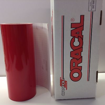 #ad Oracal 651 1 Roll 12quot; x 10 feet Red #031 Vinyl for CraftSignCutter $11.99