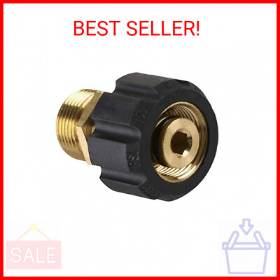 #ad M MINGLE Pressure Washer Adapter Metric M22 15mm Female Thread to M22 14mm Male $15.75