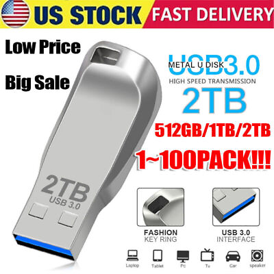 #ad #ad 1TB 2TB USB 3.0 Flash Drive Thumb U Disk Memory Stick Pen PC Laptop Storage lot $234.39