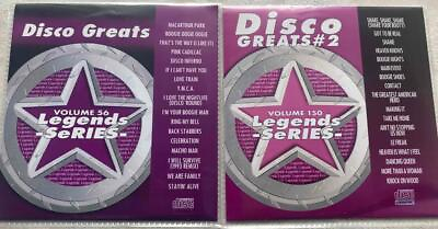 #ad LEGENDS 2 CDG KARAOKE DISCS DISCO GREATS VOL 1 amp; 2 OLDIES CDG set cd lot cds $18.35
