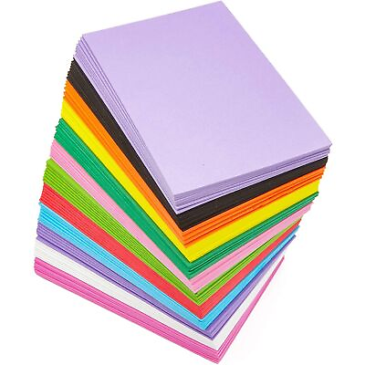 #ad 96 Pack Multicolor 2mm EVA Foam Cosplay Roll for Crafts DIY Projects 4x6 In $12.99