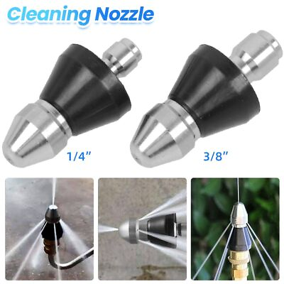 #ad #ad 3 8quot; 1 4quot; Pressure Washer Drain Sewer Cleaning Pipe Jetter Rotary Nozzle 6 Rear $10.50
