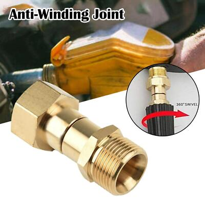 #ad M22 14mm Pressure Washer Swivel Joint Connector Hoses Adapters Fittings Hot New $4.93