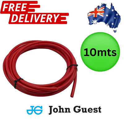 #ad JOHN GUEST 12mm Red Tube Hot Water Pipe High Pressure Caravan Hose 10m Coil AU $44.95