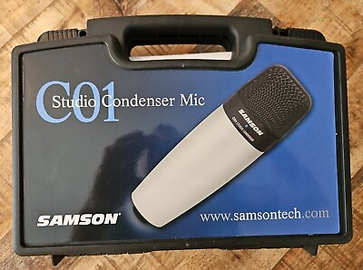 #ad SAMSON C01 Studio Condenser Mic With Hard Carrying Case Excellent Condition $60.00