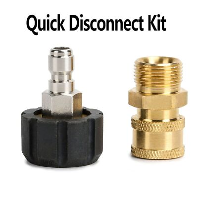 #ad M22 14mm Quick Connect Adapter Female to 1 4#x27;#x27;Male Connector for Pressure Washer $9.71
