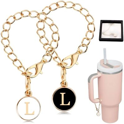 #ad Vanleonet Letter Charm Accessories Stanley CupInitial Name Personalized Handle $12.99