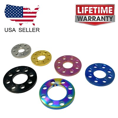 #ad M5 M6 M7 M8 M10 Titanium Grade 5 Anodized Color Drilled Hole Spacer Washer $3.15