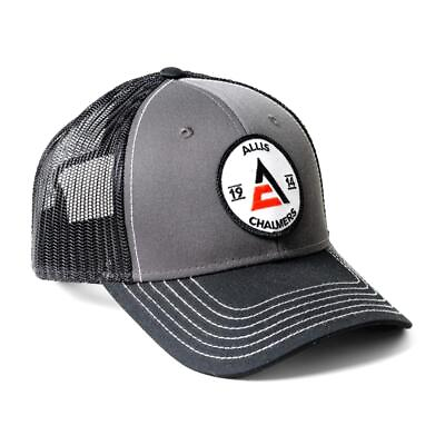 #ad Allis Chalmers 1914 Logo Gray with Black Mesh Back Hat 14GBM $24.99