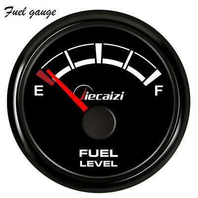 #ad Jiecaizi Fuel Level Gauge Black Gas Meter 0 90ohms for Car Truck Marine Blue LED $23.27