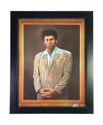 #ad KRAMER Self Portrait 8quot;x10quot; Print quot;Framed in Black Woodquot; Seinfeld Picture New $21.95