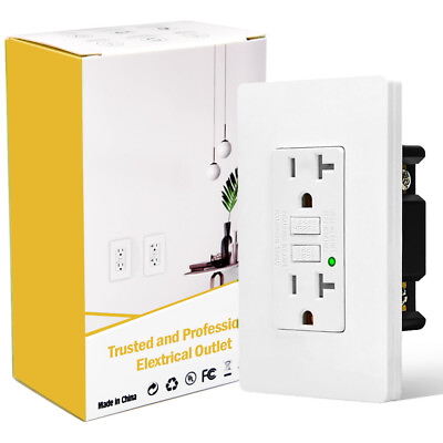 #ad 20 Amp GFI GFCI Receptacle Outlet LED Indicator Ground Fault Circuit Interrupter $9.98