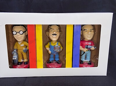 #ad The Pep Boys Bobblehead Set Manny Jack Moe Limited Edition 5quot; New in Boxes $39.99