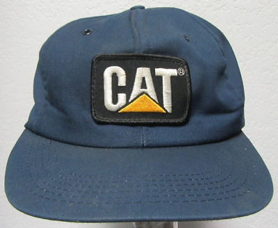 #ad Vintage CATERPILLAR CAT Cap Foam Lined Snap Back CYRK USA Truckers Hat $35.00