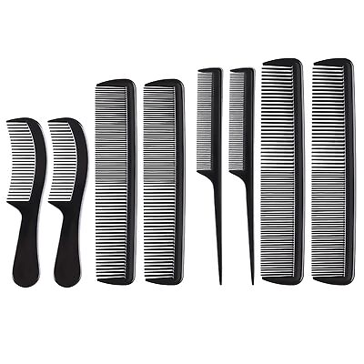 #ad Hair Combs for Men 8 Pcs Mens Hair Comb Set for Teasing Parting and Styling P... $17.02
