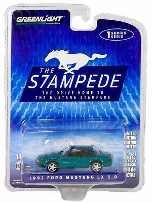 #ad Greenlight Mustang Stampede 1992 Ford Mustang LX 5.0 13340 1:64 $6.99